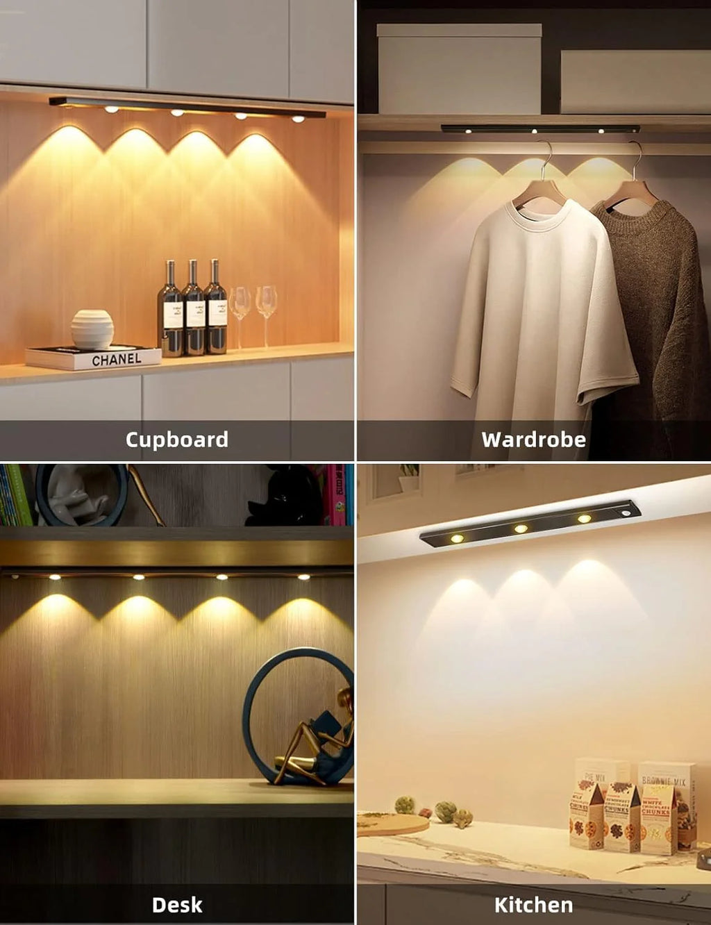 LED Motion Sensor Cabinet Light | Motion Sensor Light Movement Lightning Motion Detectors - LED Motion Sensor Cabinet Light