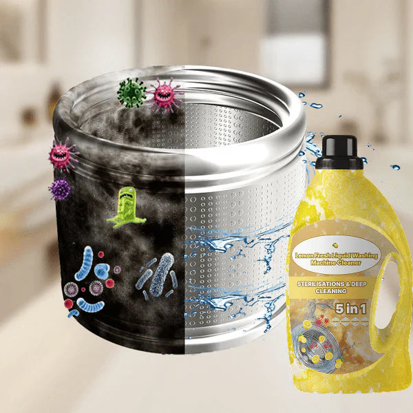 Liquid Washing Machine Cleaner (Pack of 3) | Washing Machine Cleaner Laundry Clothes Washer Drum Cleaning - Liquid Washing Machine Cleaner (Pack of 3)