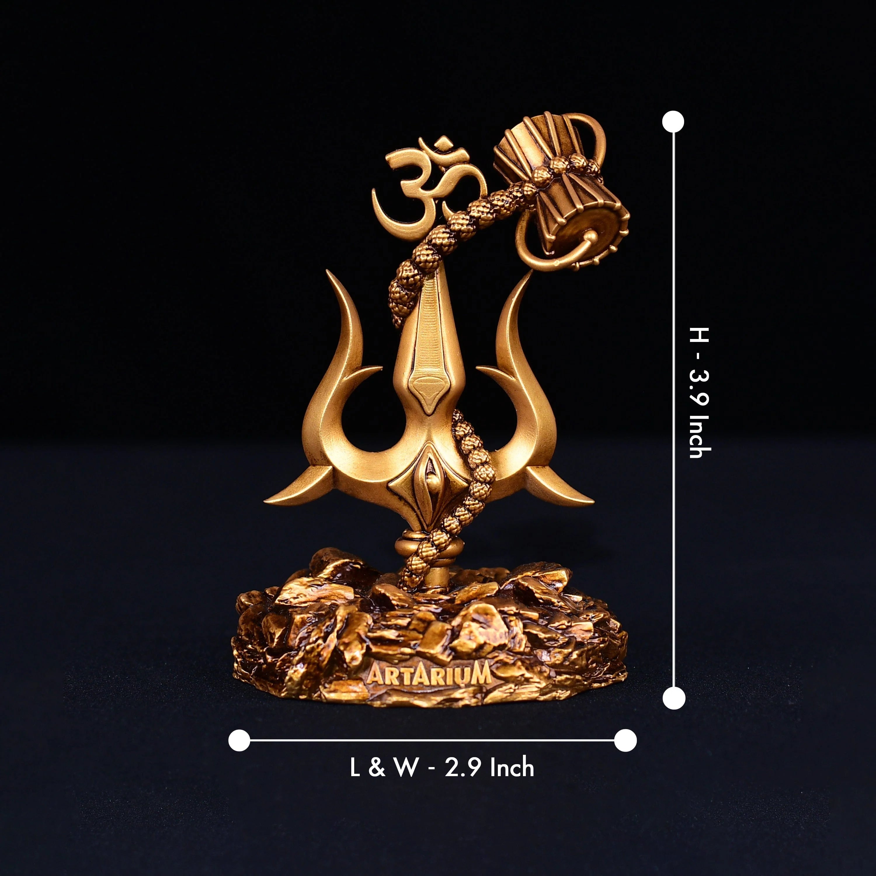 Lord Shiva Trishul With Damru | Lord Shiva Mahadev God Trishul With Damru Car Dashboard Shiva Trident - Lord Shiva Trishul With Damru