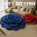 Luxury 3D Rose Flower Shape Floor Mat (Pack of 2) | Floor Carpet Living Room Rug Mat Sitting Area Flower 3d Mats - Luxury 3D Rose Flower Shape Floor Mat (Pack of 2)