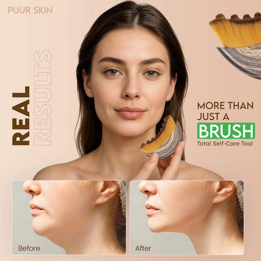 Lymphatic Contour Face Brush| Skincare Products Face Brush Facial Cleansing Brush Soft Skin - Pack of 1 - Lymphatic Contour Face Brush