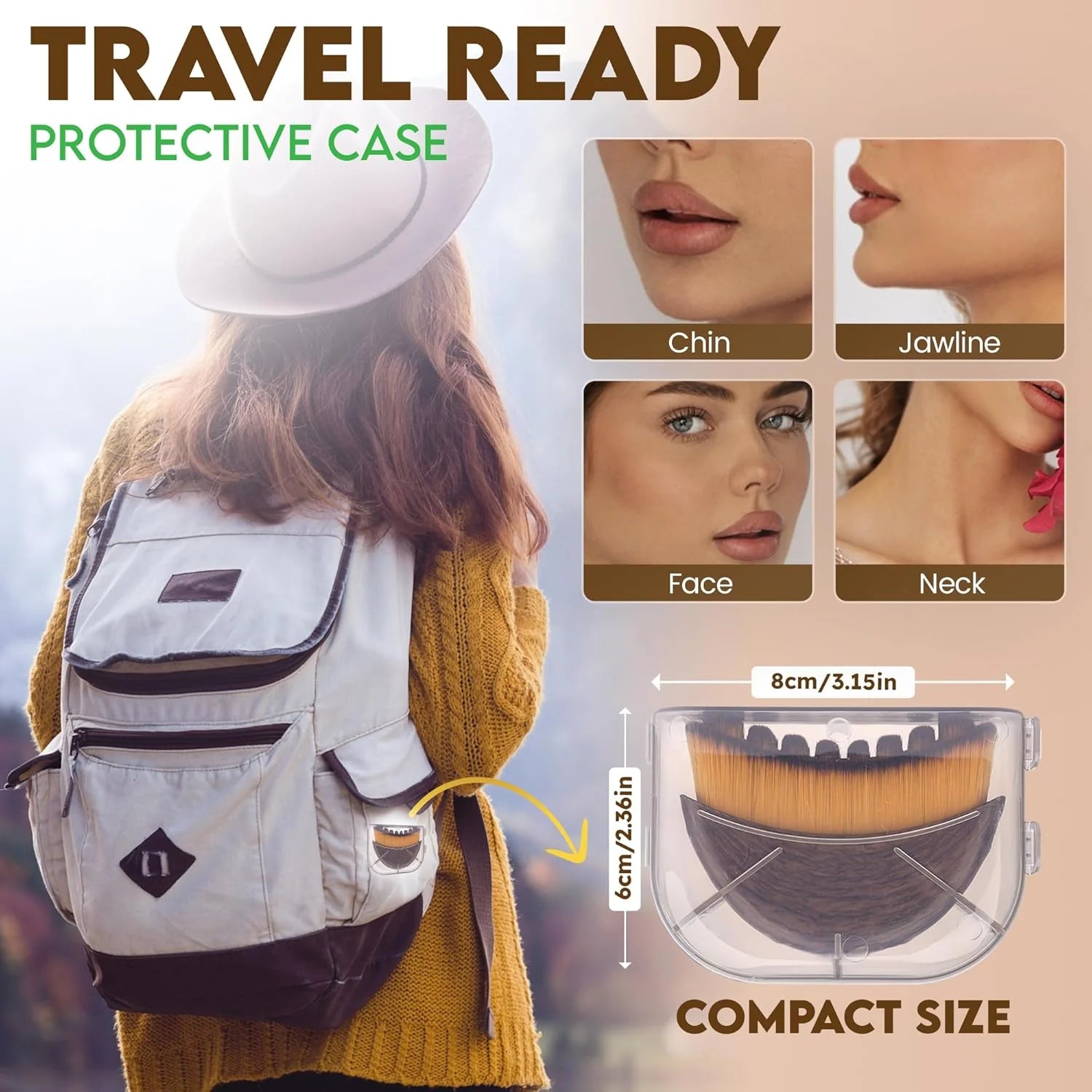 Lymphatic Contour Face Brush| Skincare Products Face Brush Facial Cleansing Brush Soft Skin - Pack of 1 - Lymphatic Contour Face Brush