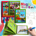 Magical Water Drawing Book (Set of 4) | Doodling Art Magic Water Book Coloring Draw Pages Book Magic - Pack of 4 - Reusable Magic Water Drawing Book (Set of 4)