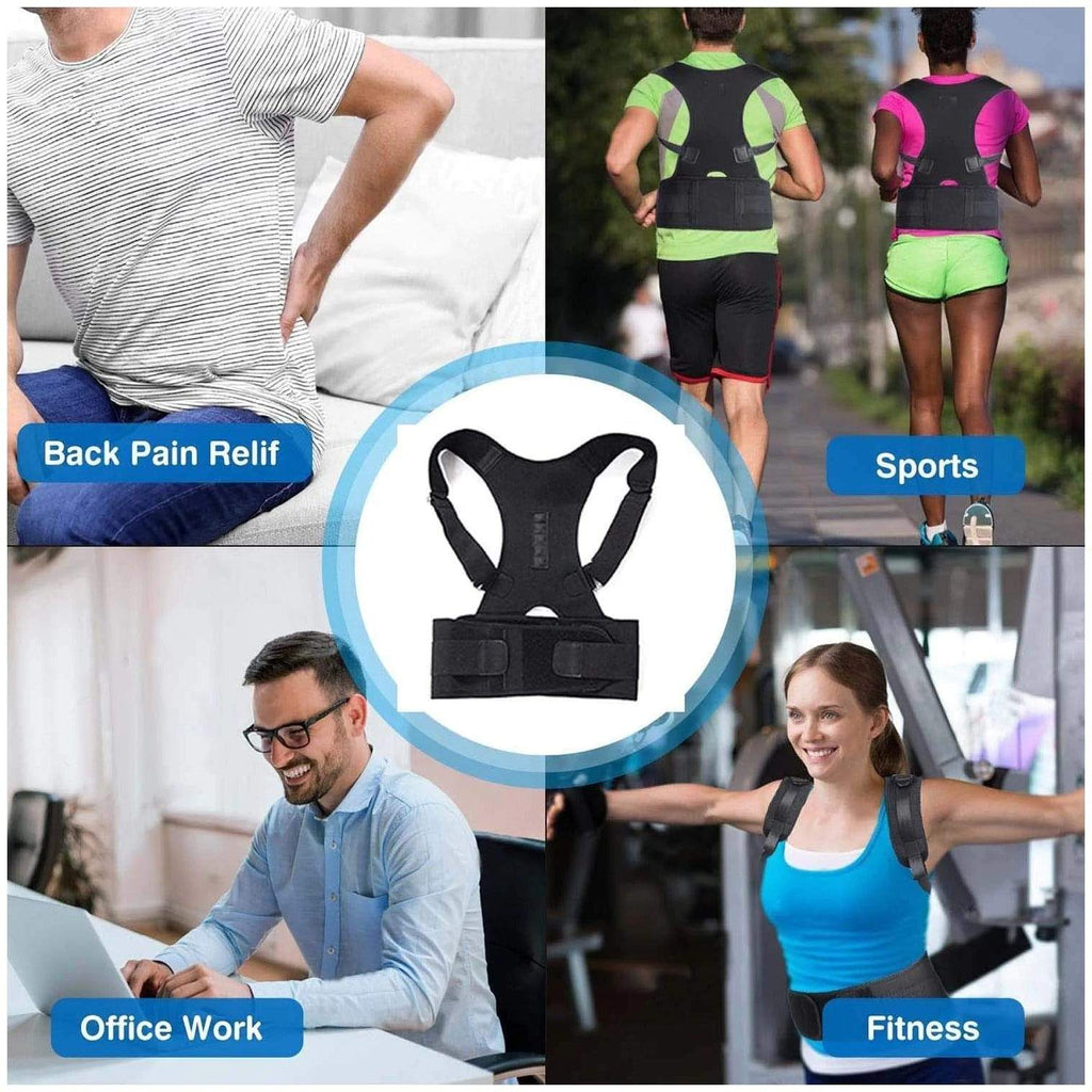 Magnetic Posture Corrector Back Support Belt Posture Trainer  - Posture Corrector - S - Posture Corrector