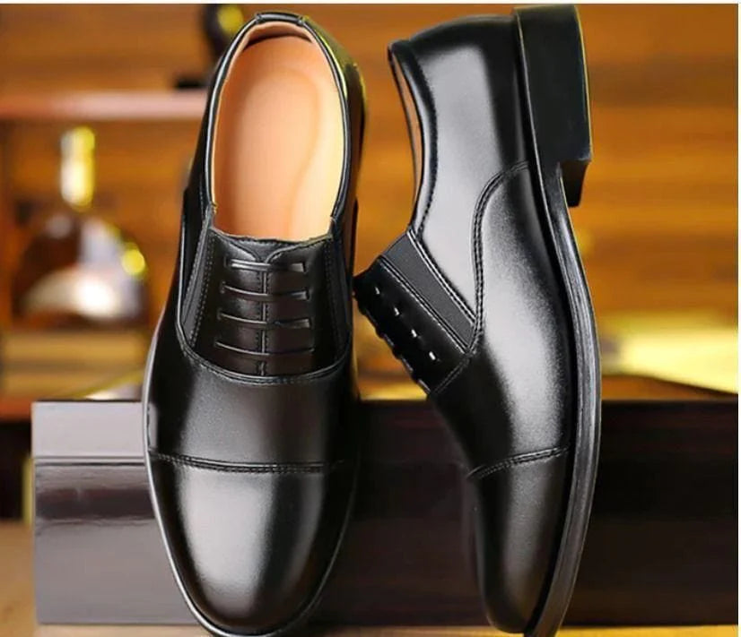 Men's Business Formal Leather Shoes | Formal Shoes For men Black Men's Leather Footwear - 6 - Men's Smart Formal Shoes