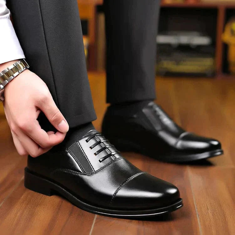 Men's Business Formal Leather Shoes | Formal Shoes For men Black Men's Leather Footwear - 6 - Men's Smart Formal Shoes