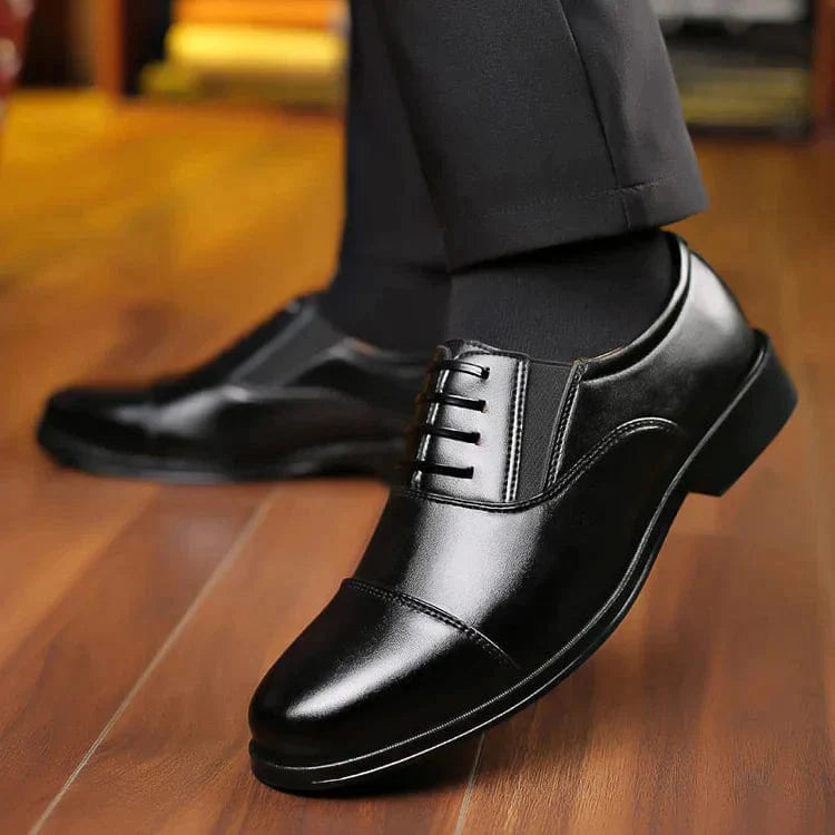 Men's Business Formal Leather Shoes | Formal Shoes For men Black Men's Leather Footwear - 6 - Men's Smart Formal Shoes