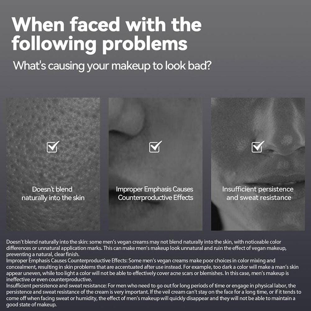 Men's Nude Makeup Cream | Nude Makeup Products Cream Skin Tone Moisturizer - Men's Nude Makeup Cream