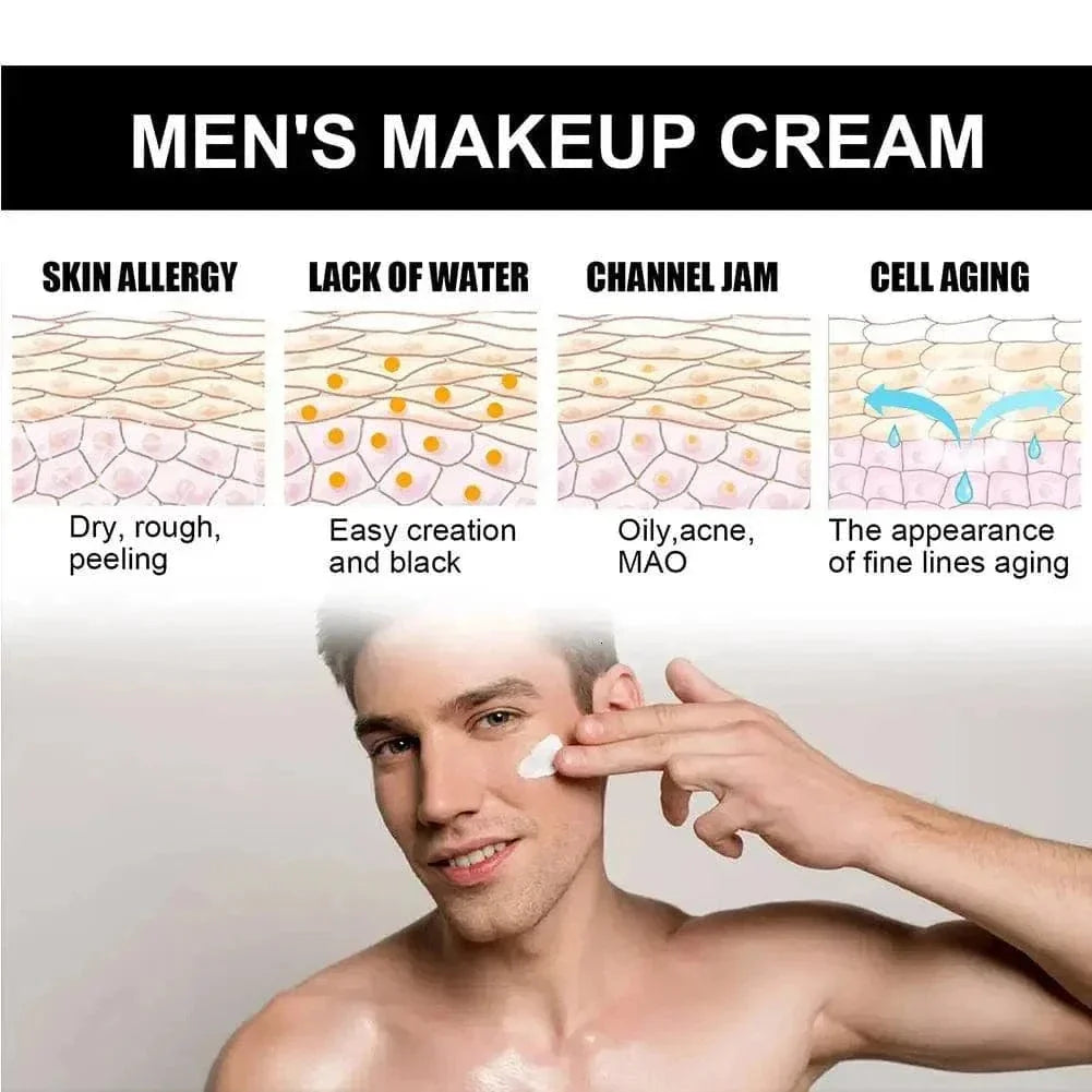 Men's Nude Makeup Cream | Nude Makeup Products Cream Skin Tone Moisturizer - Men's Nude Makeup Cream