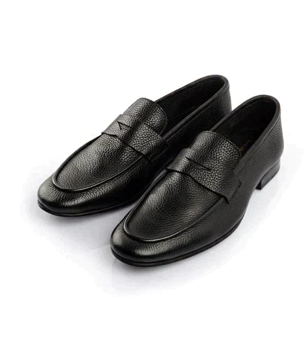 Men's Shoes Slip On Loafers Leather Shoe Men Slipon Shoes  - Handmade Milled Penny Loafers - 6 - Handmade Milled Penny Loafers