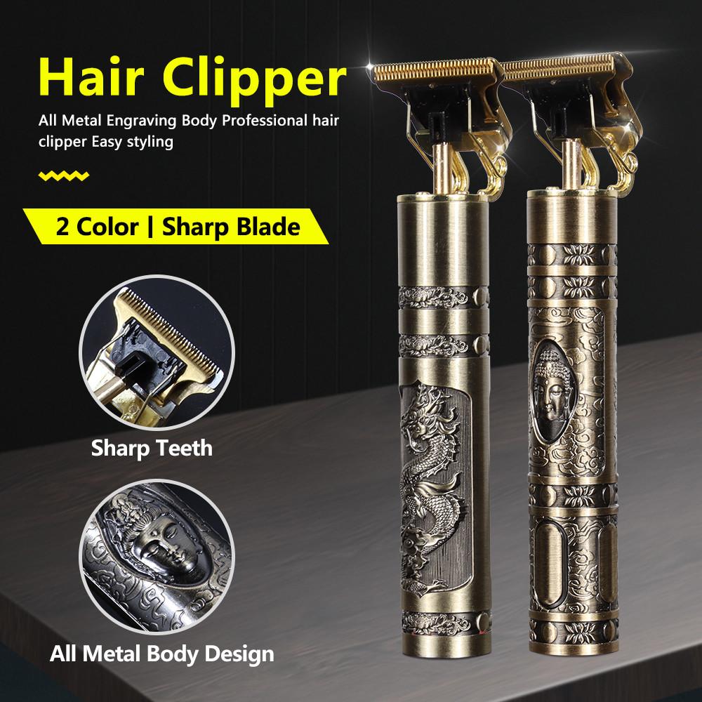 Mens Trimmer Beard Clipper Cutting Machine Hair Shaving Razor - Trimmer - Trimmer + 4 Attachments - Trimmer