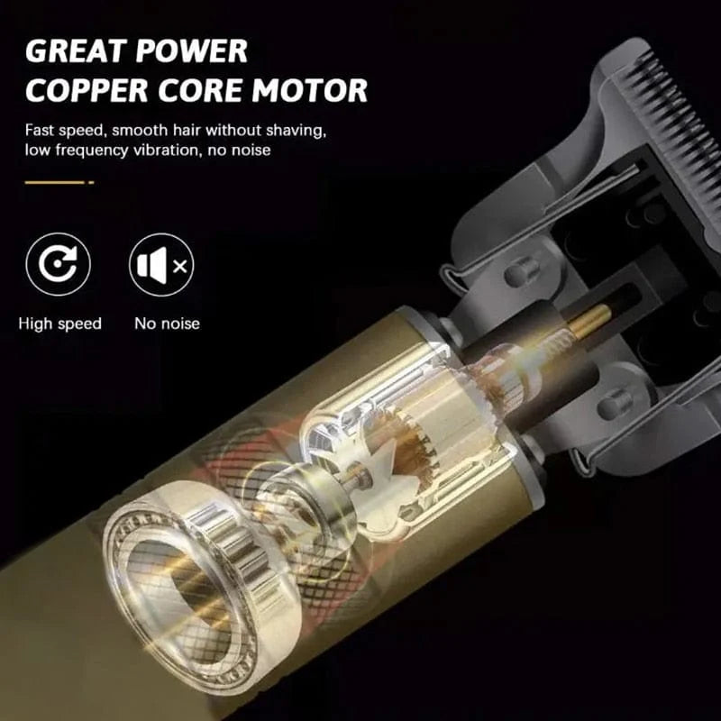 Mens Trimmer Beard Clipper Cutting Machine Hair Shaving Razor - Trimmer - Trimmer + 4 Attachments - Trimmer