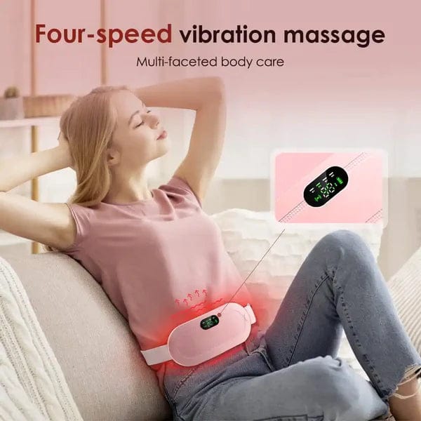 Menstrual Cramps Pain Relief Pain Reliever Heating Warming Pad  - Portable Menstrual Belt and Massager - Electric Heating Pad