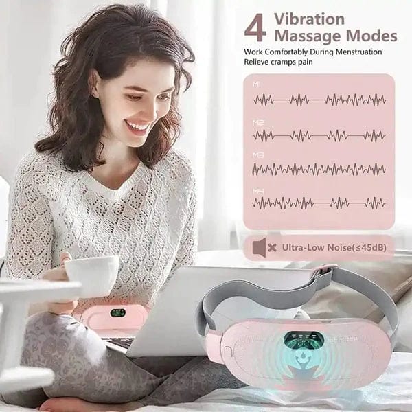 Menstrual Cramps Pain Relief Pain Reliever Heating Warming Pad  - Portable Menstrual Belt and Massager - Electric Heating Pad