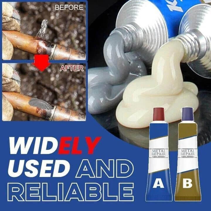 Metal Glue Epoxy Adhesive Steel Filler Waterproof Glue - Metal Glue - Metal Glue (Buy 1 Get 1 Free)