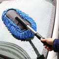 Microfiber Car Cloths Cleaning Kit Interior Products Brush - Microfiber Telescopic Car Top Duster - Blue - Microfiber Telescopic Car Top Duster
