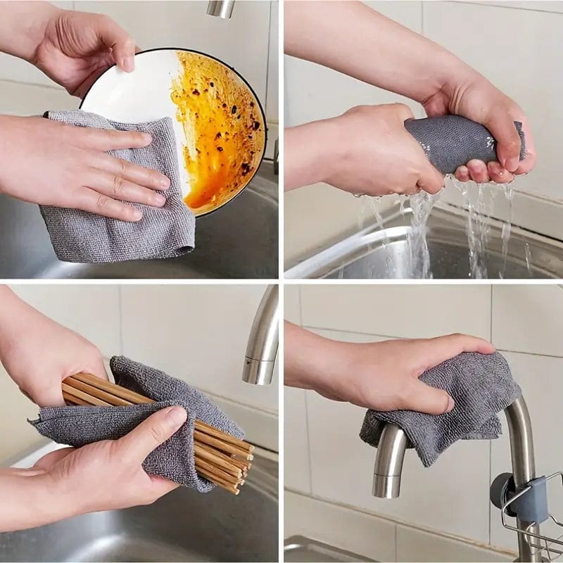 Microfiber Cleaning Cloth Roll | Microfiber Cloth Dust Cleaning Dusting Glass Kitchen Wiping Clothes - Microfiber Cleaning Cloth Roll