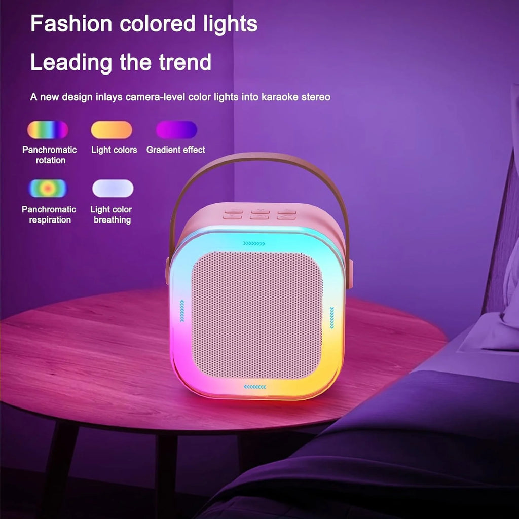 Mini Karaoke Speakers with Wireless Mic | Microphone And Speaker Wireless Mic Bluetooth Speakers - Mini Karaoke Speakers with Wireless Mic