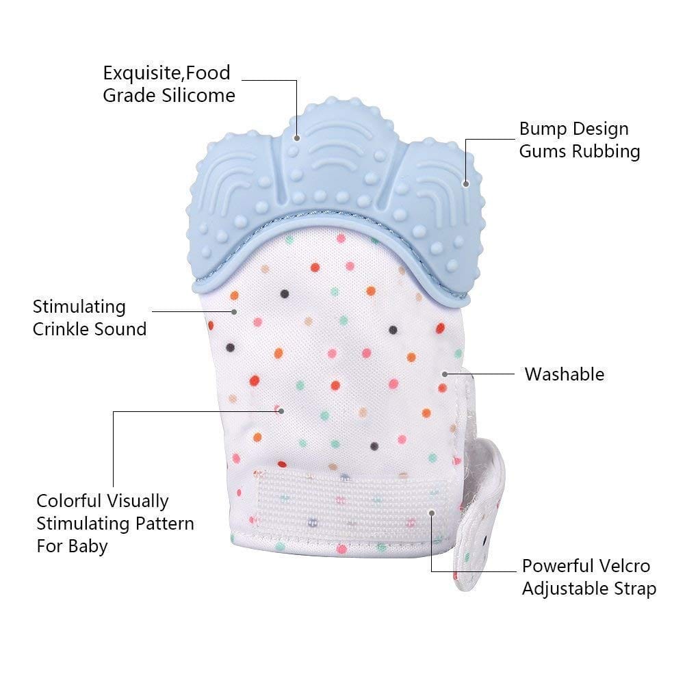 Molar Teething Toys for Infants Teether Pain Silicone Toy - Teething Glove - Teething Glove