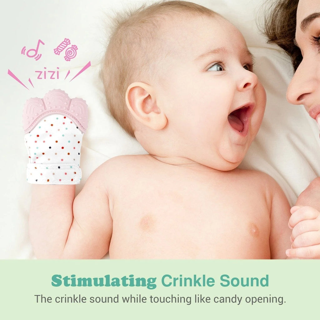 Molar Teething Toys for Infants Teether Pain Silicone Toy - Teething Glove - Teething Glove