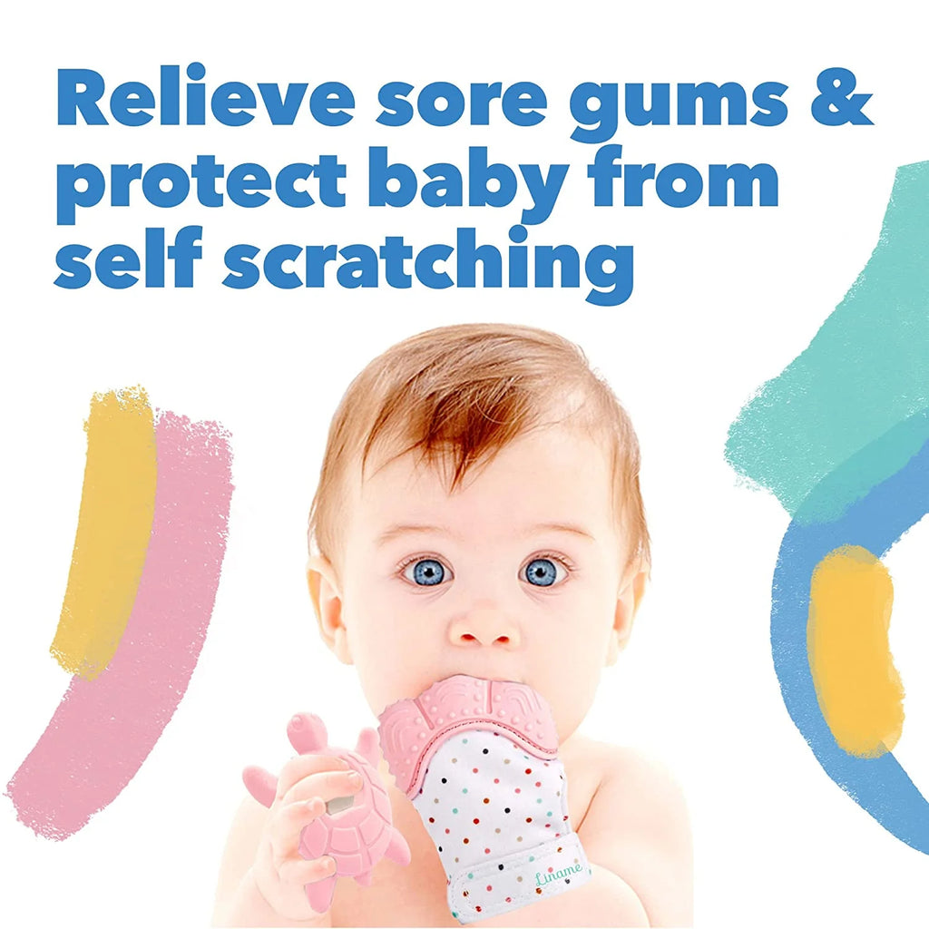 Molar Teething Toys for Infants Teether Pain Silicone Toy - Teething Glove - Teething Glove