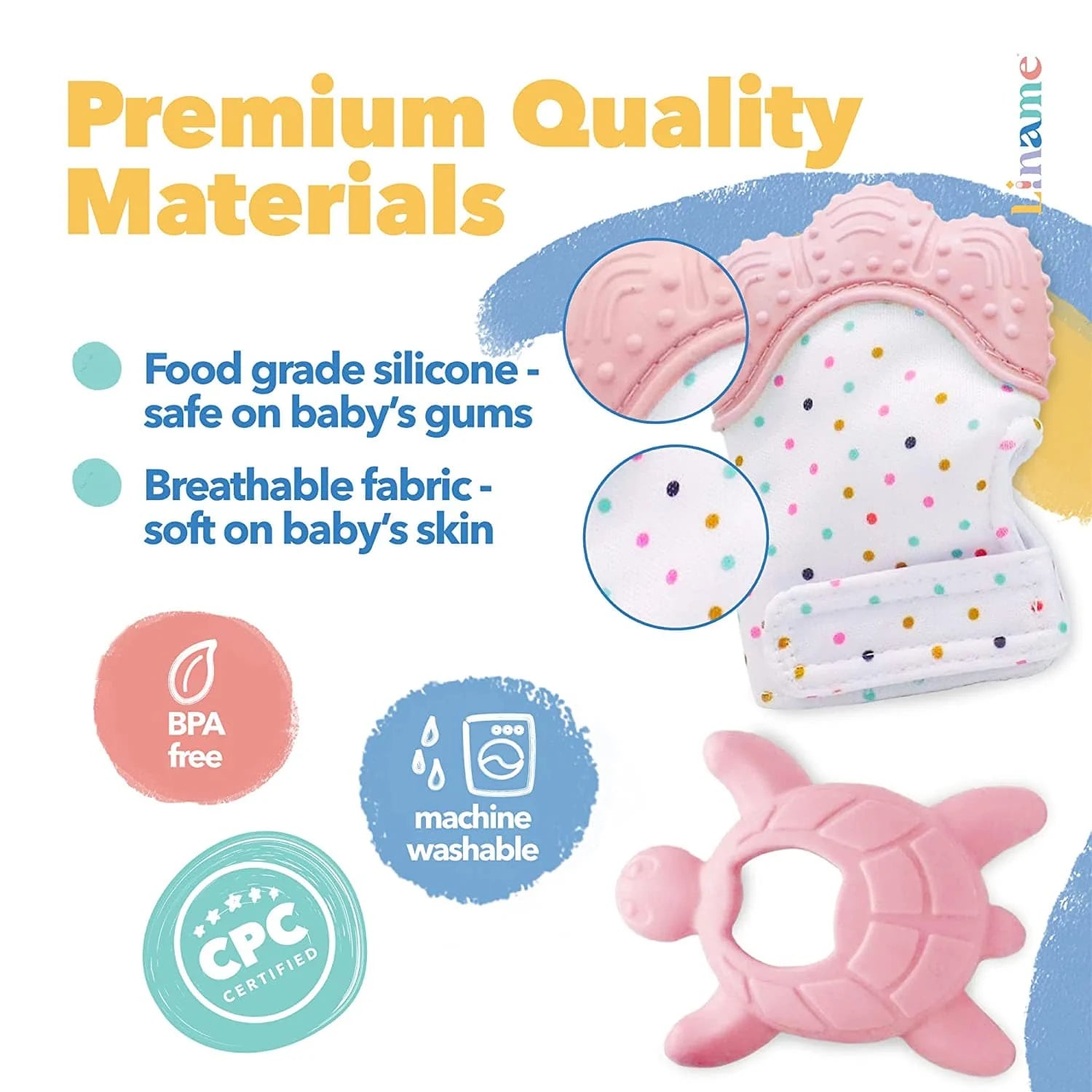 Molar Teething Toys for Infants Teether Pain Silicone Toy - Teething Glove - Teething Glove