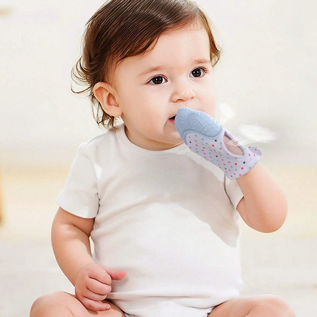 Molar Teething Toys for Infants Teether Pain Silicone Toy - Teething Glove - Teething Glove