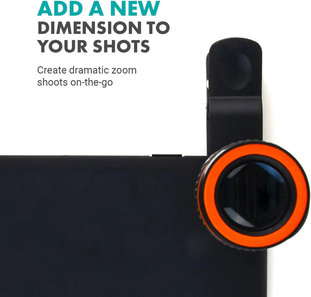 Mono Cular Telescope Lens Vision Monocular Telescope Binoculars - 12x HD Optical Zoom Camera Telescope Lens - Large - Phone Telescope Lens