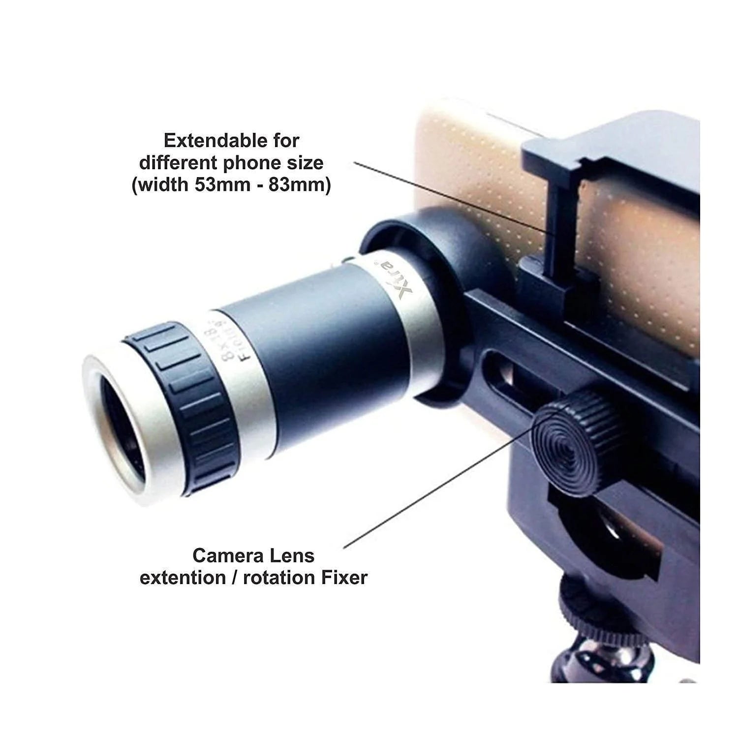 Mono Cular Telescope Lens Vision Monocular Telescope Binoculars - Monocular Telescope - Large Size with Phone Stand - Monocular Telescope