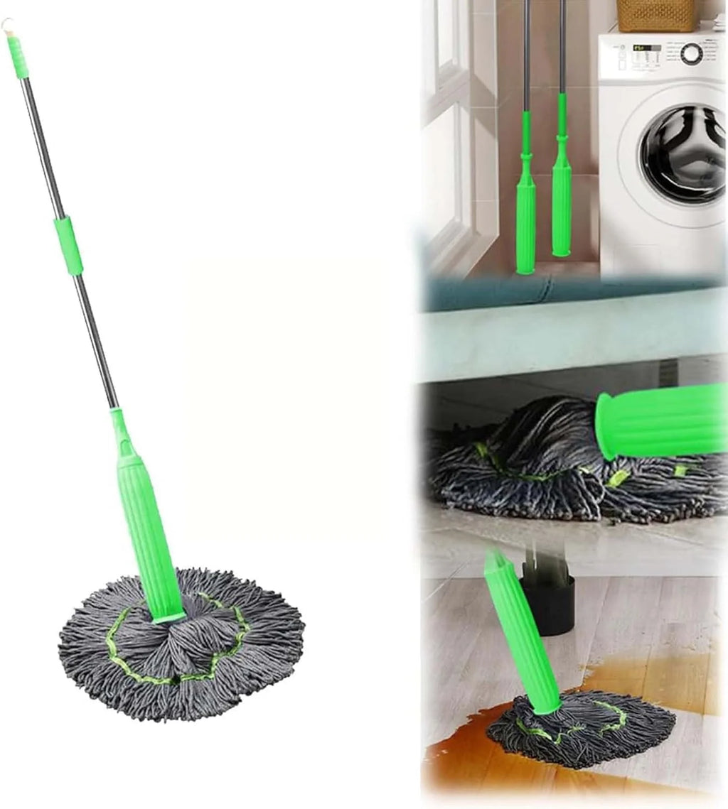 Mop Cleaning Floor Washing Spinning Microfiber Twisting Mop - Self-twisting Water Rotating Mop