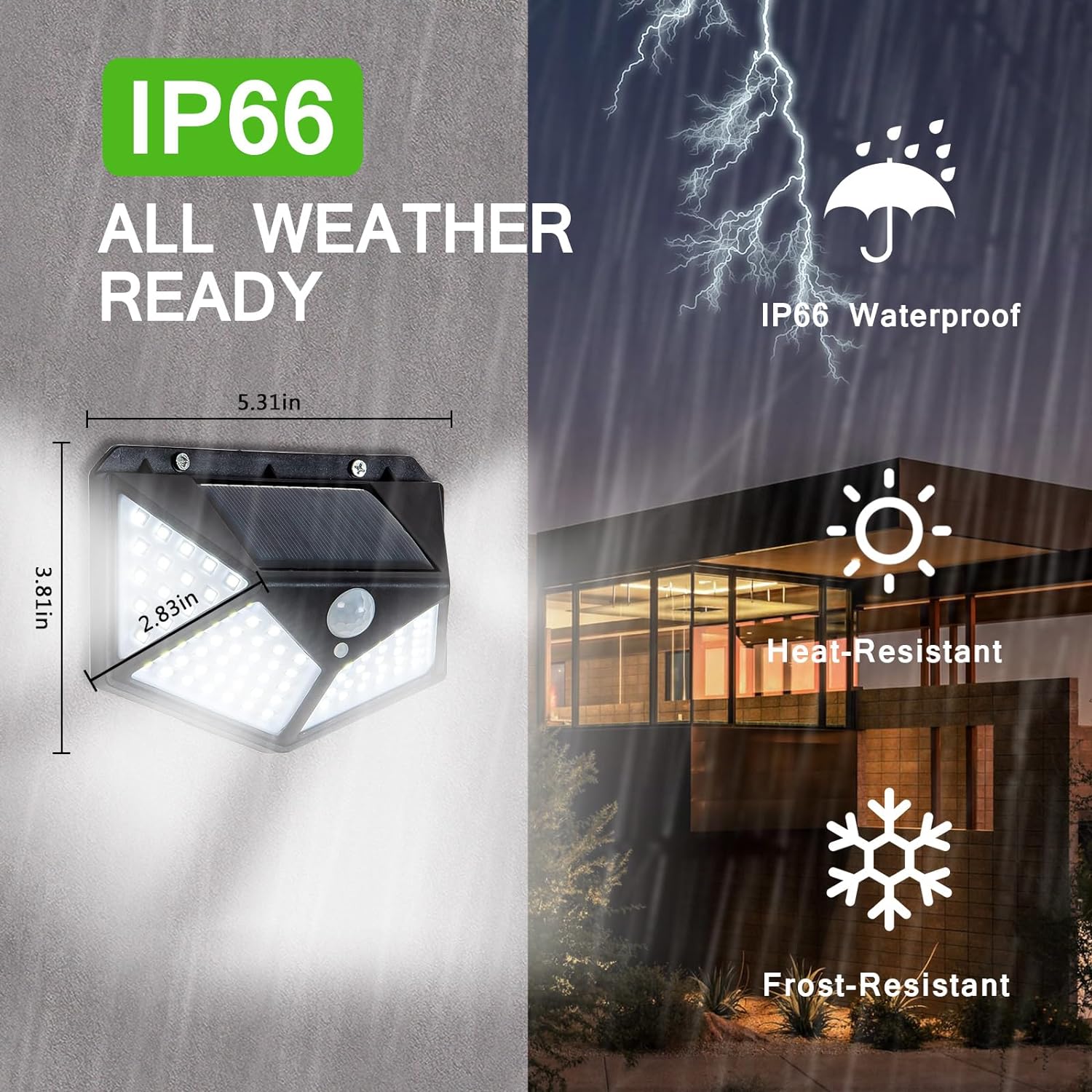 Motion Sensor Solar Outdoor Durable LED Light  - Solar Motion Sensor LED Light - Solar Motion Sensor LED Light