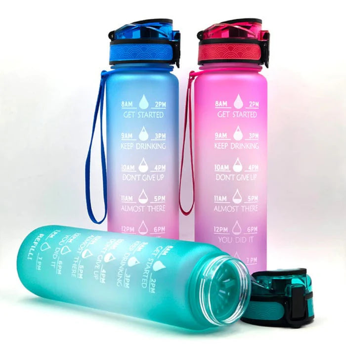 Motivational Water Bottle | Water Bottles 2 Litre Stainless Steel Drinking Bottle Gym Sipper - Motivational Water Bottle