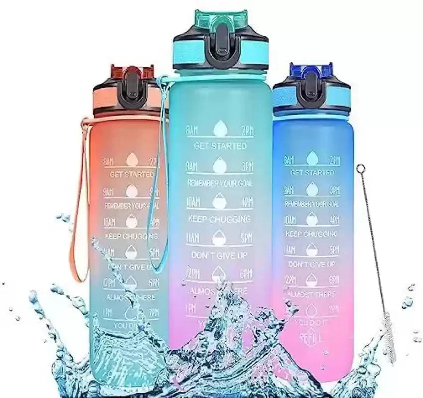 Motivational Water Bottle | Water Bottles 2 Litre Stainless Steel Drinking Bottle Gym Sipper - Motivational Water Bottle