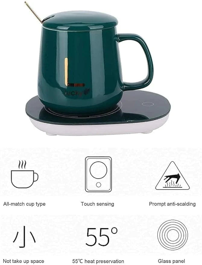 Mug Warmer | Coffee Mug Ceramic Electric Travel Smart Heated Cup - Coffee Warmer Mug