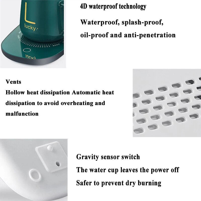 Mug Warmer | Coffee Mug Ceramic Electric Travel Smart Heated Cup - Coffee Warmer Mug