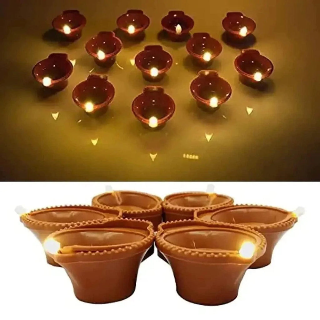 Pack of 1 - 6 Diya - LED Light Water Sensor Diyas