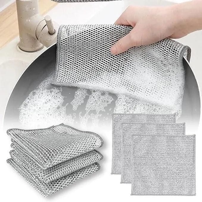 Pack of 10 - Multipurpose Wire Dishwashing Rags