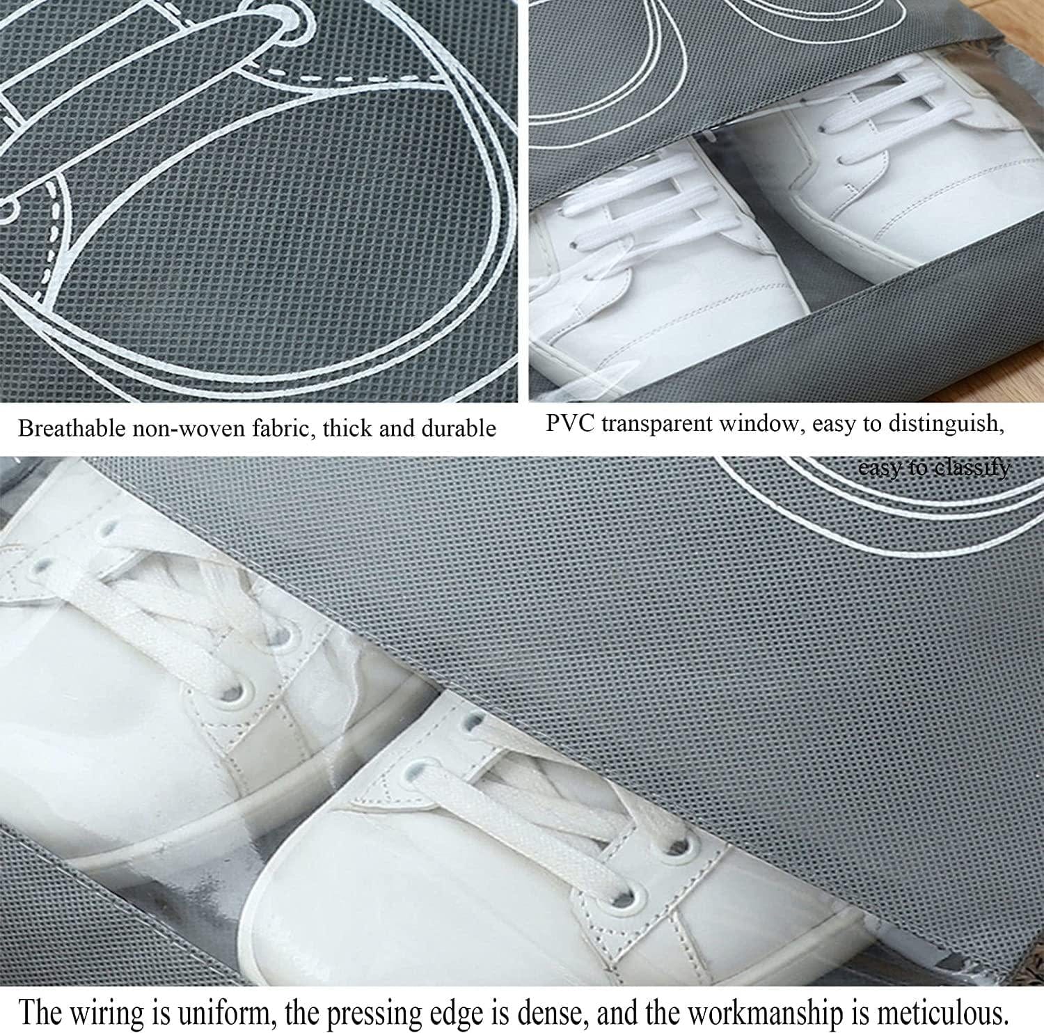 Pack of 5 Bags - Portable Travel Dust-Proof Shoe Bags