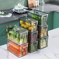 Pack of 6 kitchen storage baskets | Plastic Container Basket For Kitchen Storage Containers Food Storage - Pack of 6 - Pack of 6 - Unbreakable kitchen storage Basket. ✨look pretty in your refrigerator✨
