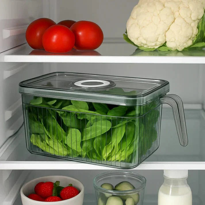 Pack of 6 kitchen storage baskets | Plastic Container Basket For Kitchen Storage Containers Food Storage - Pack of 6 - Pack of 6 - Unbreakable kitchen storage Basket. ✨look pretty in your refrigerator✨