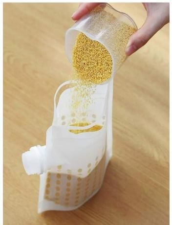 Plastic Bags Container Kitchen Storage Food Containers For Kitchen - Multigrain Storage Bags (5-Pack) - Multigrain Storage Bags (5-Pack)