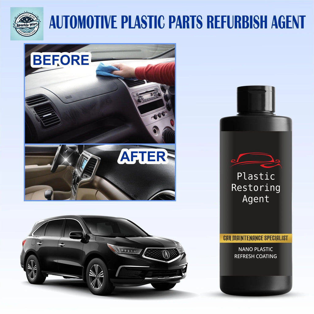 Plastic Restoring Agent (Pack of 2) | Car Washes Coating Shine Plastic Restore Agent Interior Exterior - Plastic Restoring Agent (Pack of 2)