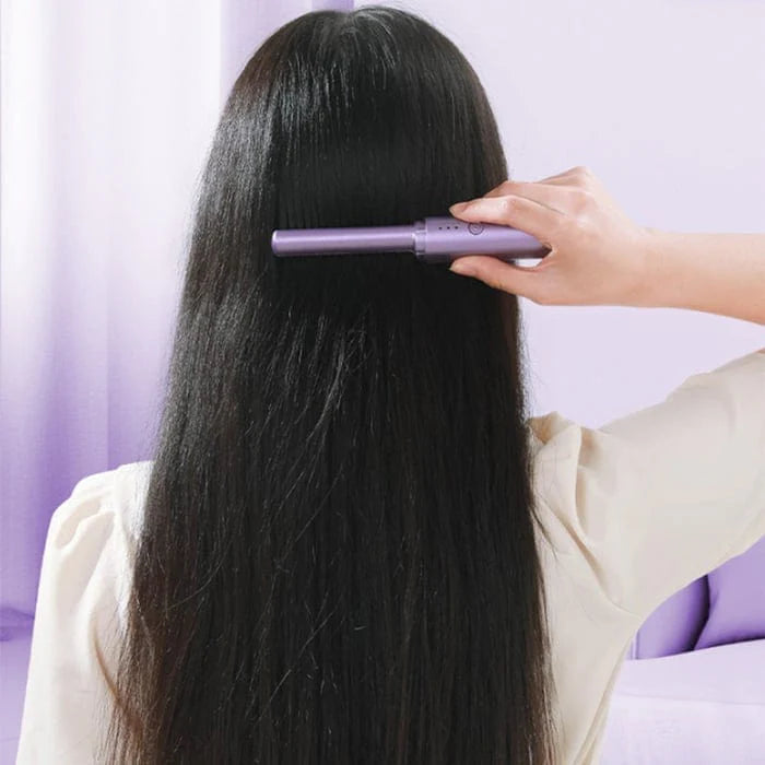 Portable Mini Hair Straightener | Hair Straightener Brush Comb Straightining Brush With Comb - Portable Mini Hot Hair Brush