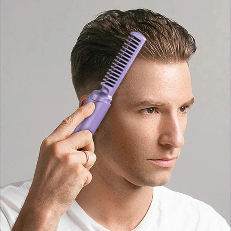 Portable Mini Hair Straightener | Hair Straightener Brush Comb Straightining Brush With Comb - Portable Mini Hot Hair Brush