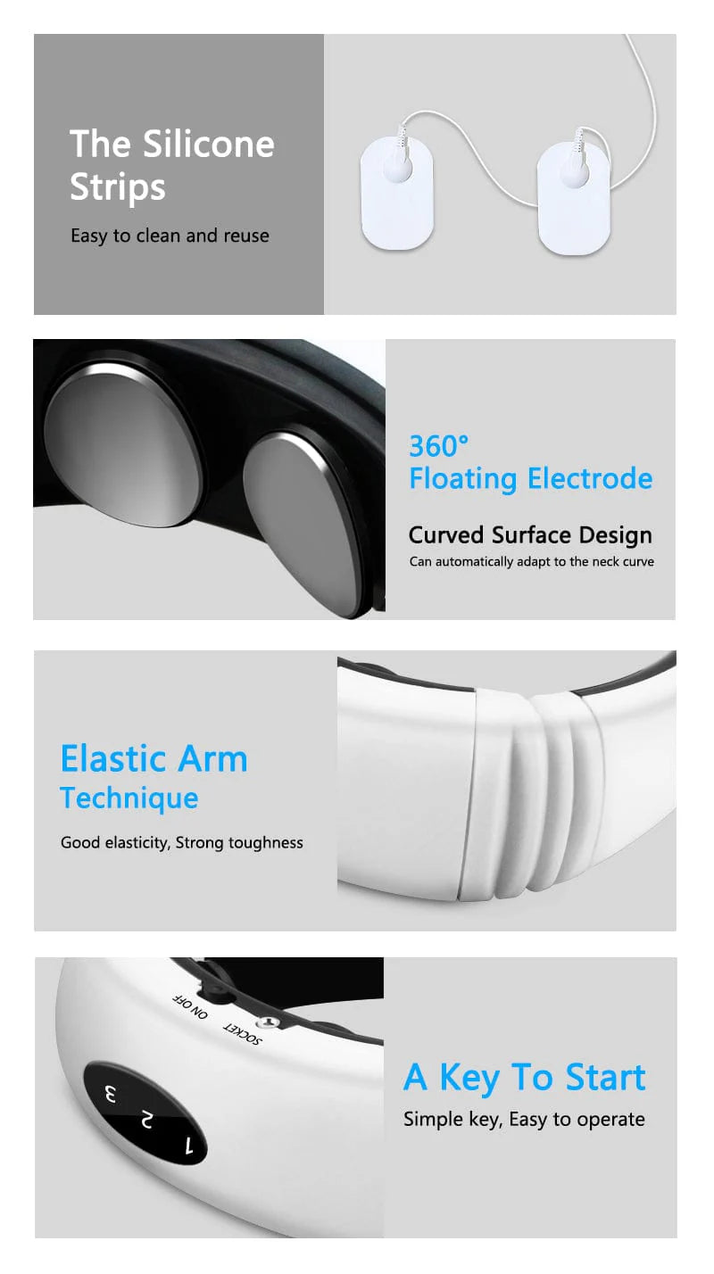 Portable Neck & Shoulder Massager with Heat Cervical Pain Relief - Portable Neck and Shoulder Massager with Heat - Portable Neck and Shoulder Massager with Heat