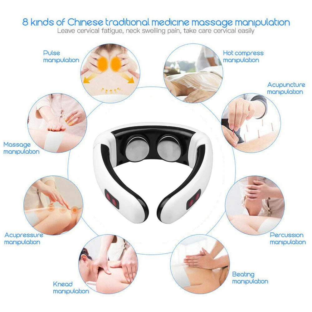 Portable Neck & Shoulder Massager with Heat Cervical Pain Relief - Portable Neck and Shoulder Massager with Heat - Portable Neck and Shoulder Massager with Heat