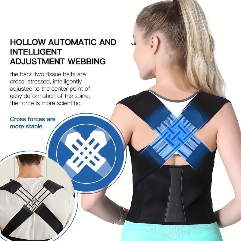 Posture Corrector | Posture Corrector Back Pain Belt Backbone Ache Supportor Belt - M - Posture Corrector