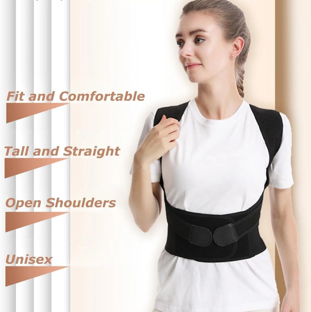 Posture Corrector | Posture Corrector Back Pain Belt Backbone Ache Supportor Belt - M - Posture Corrector