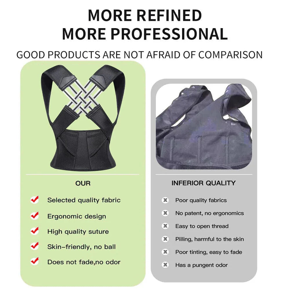 Posture Corrector | Posture Corrector Back Pain Belt Backbone Ache Supportor Belt - M - Posture Corrector