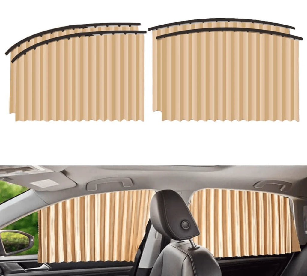 Privacy Car Curtains | Window Curtains Car Curtain Automotive Windows Covering Fold - Privacy Car Curtains (Pack of 4)